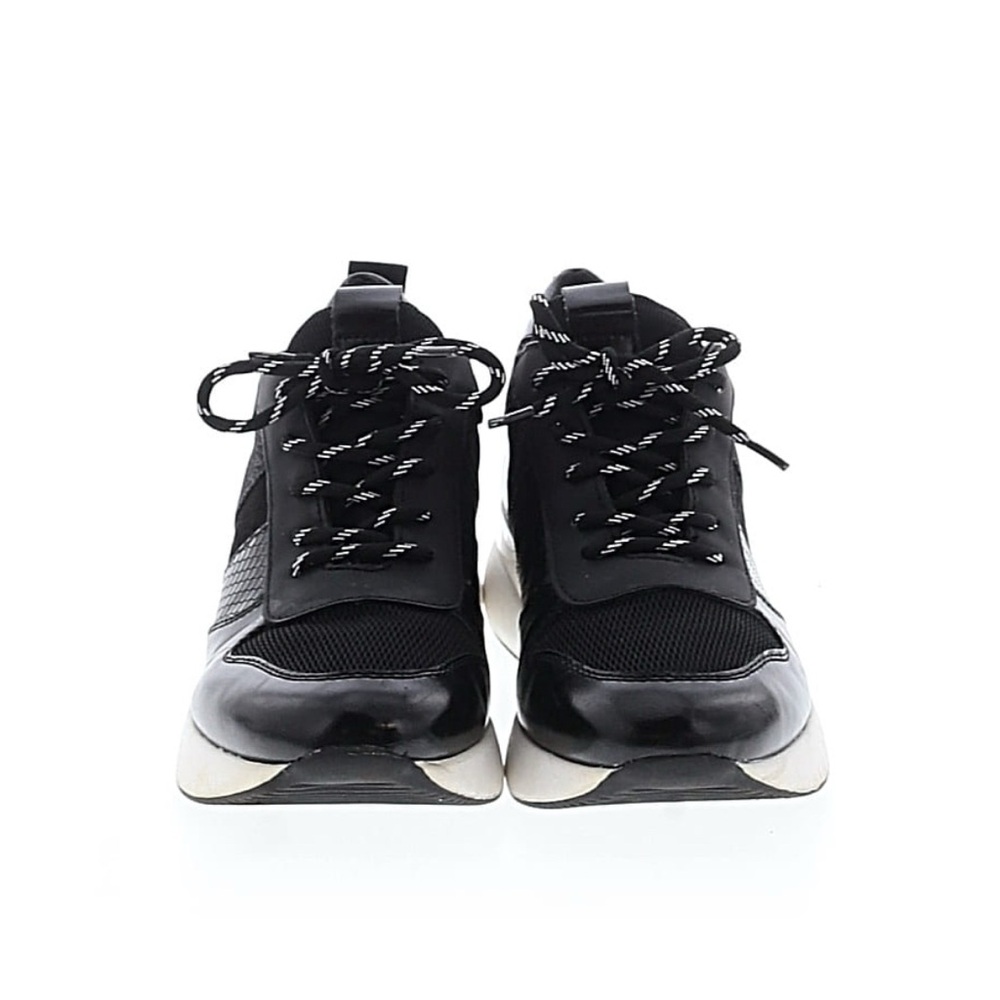 J Slides Black and White Athletic Shoes